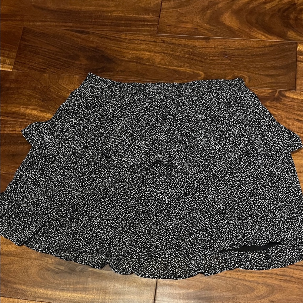 Altar'd State Black and White Skater Skirt